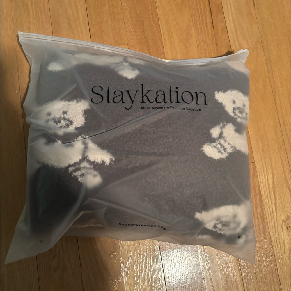 Staykation Teddy Bear Backpack Quillow